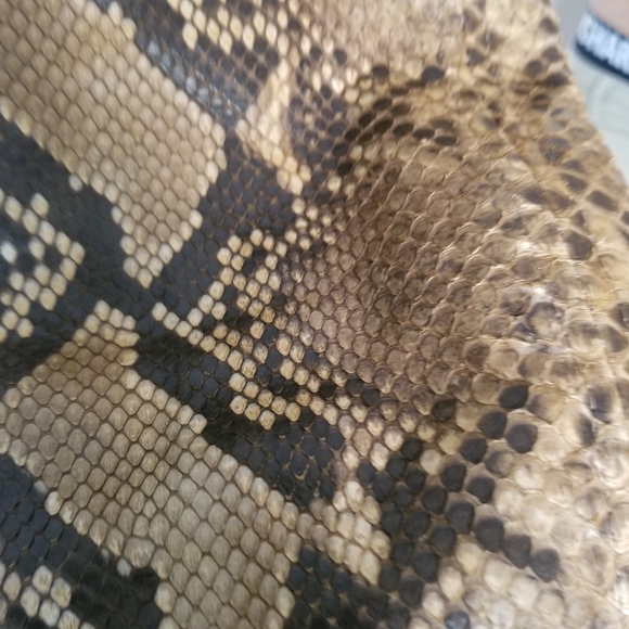 Python Snakeskin Leather Jacket Size-M - Picture 8 of 11